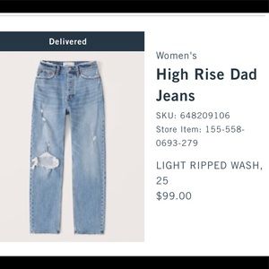 AF high rise dad Jean